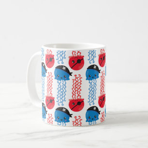 Mug Pirate Jellyfish, Motif de méduses, Sea Animaux