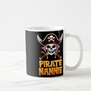 Mug Pirate Nannie Funny Capitaine Grandma Coût d'Hallo