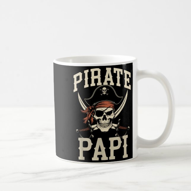 Mug Pirate Papi Drôle Capitaine Épouvantail Grand-père (Droite)