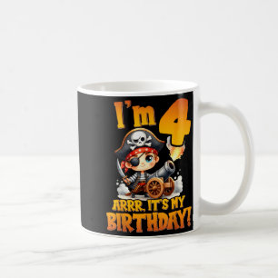 Mug Pirate Quatrième Anniversaire Je Suis 4 Arrr C'est
