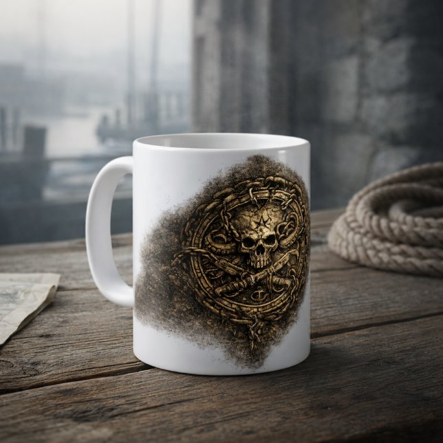 Mug Pirate Sigil de Pièce Maudite (Créateur téléchargé)