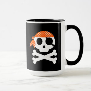 Mug Pirate Skull Skeleton Bandanna