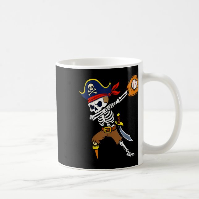 Mug Pirate squelette dabbing baseball drôle Halloween  (Droite)