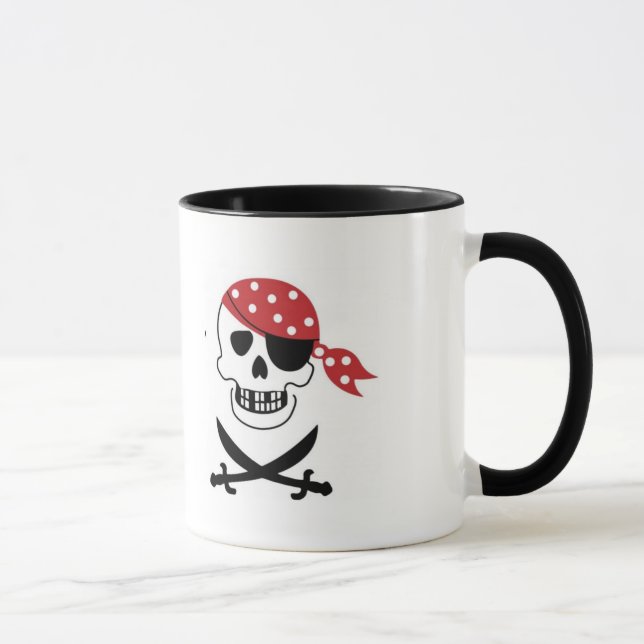 Mug Pirates Crâne Musique (Droite)