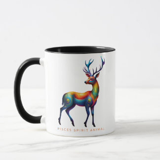 Mug Pisces Spirit Animal Deer Alebrije