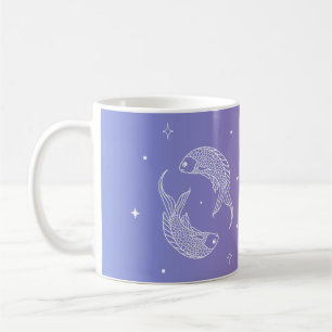 Mug Pisces zodiac horoscope étoile signe dégradé