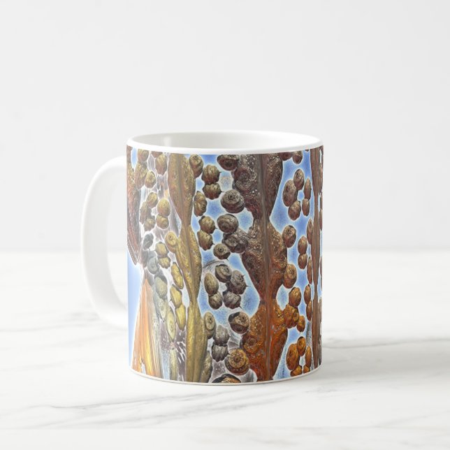 Mug Piscine rocheuse Abstraite (Devant gauche)