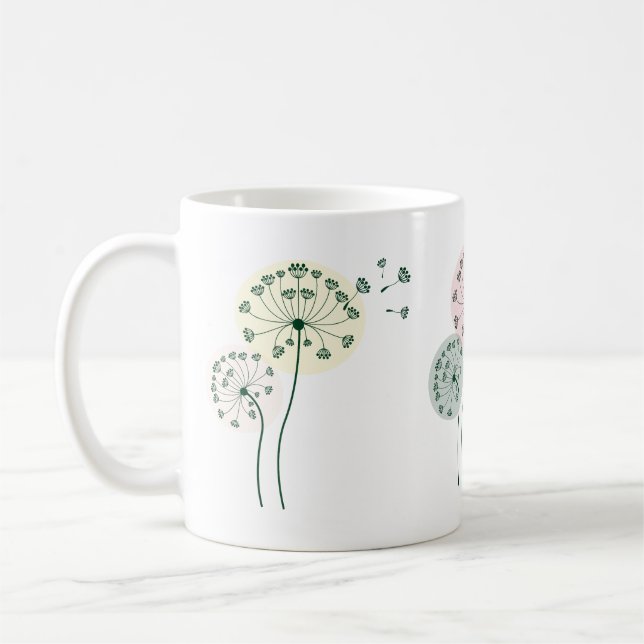 Mug Pissenlits stylisés (Gauche)