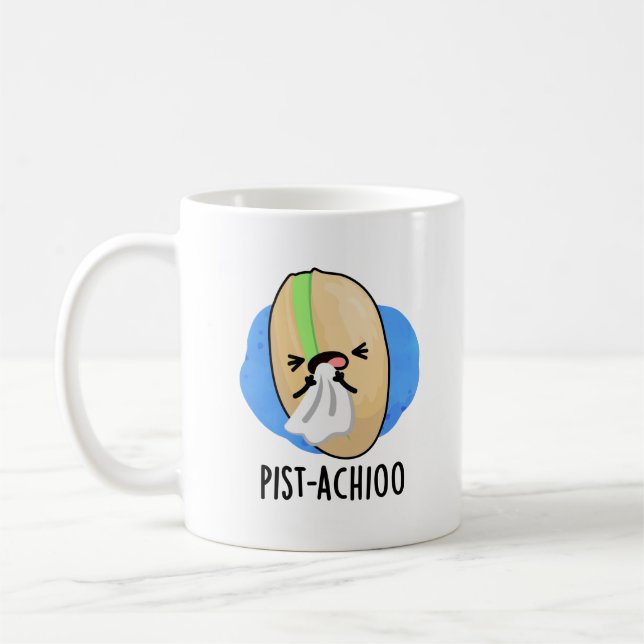 Mug Pist-achio Drôle Éternuement Nut Pistachio Pun (Gauche)