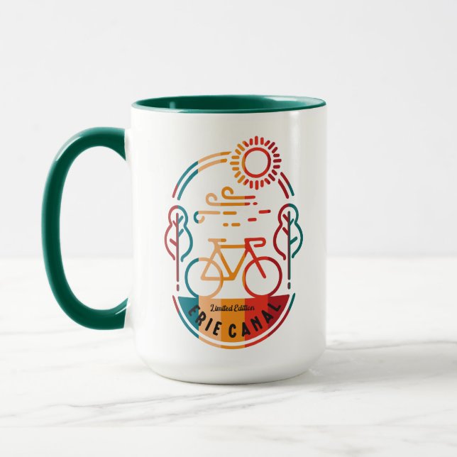 Mug Piste cyclable du canal Retro Erie (Gauche)