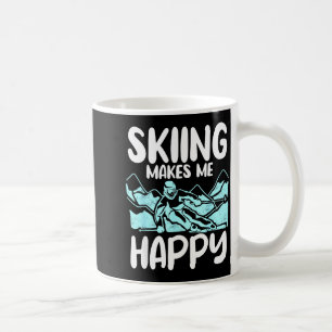 Mug Piste de ski alpin de ski alpin skieur sports font