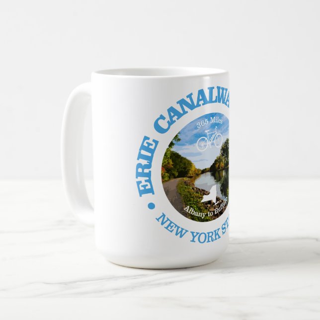 Mug Piste du canal Erie (vélo c) (Devant gauche)