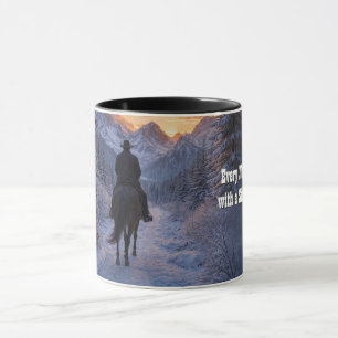 Mug Piste Inspirante de Western Cowboy