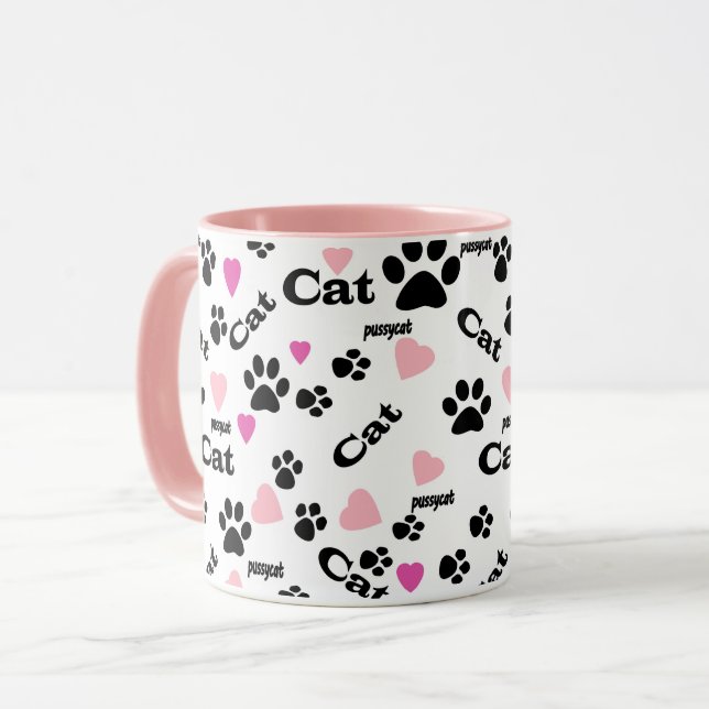 Mug Pistes de chats (Devant gauche)