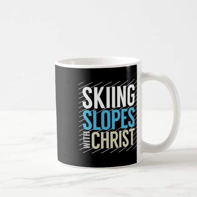 Mug Pistes De Ski Avec Jésus (Droite)