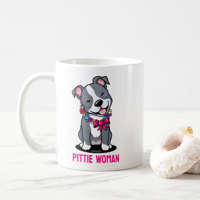 Mug Pit Bull Dog Maman (Avec donut)