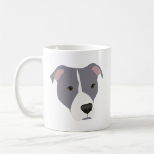 Mug Pitbulbe gris et blanc