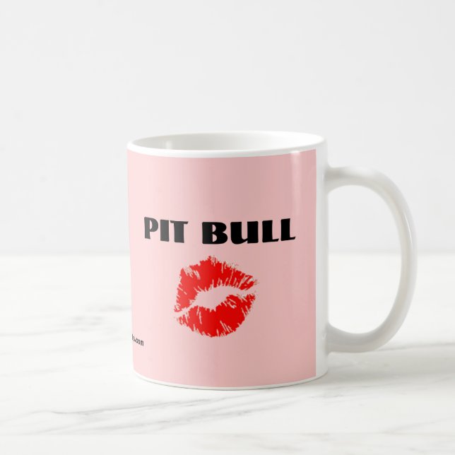 Mug Pitbull avec le rouge à lèvres - L'ORIGINAL (Droite)