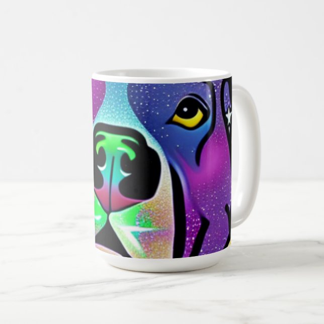 Mug Pitbull Dog Pop Art (Devant droit)