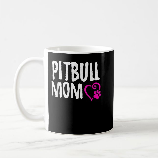 Mug Pitbull maman J'aime mon cadeau de chemise pitbull (Gauche)