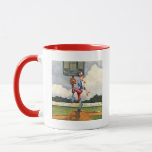 Mug Pitcher de baseball sur Mound par Jay Throckmorton