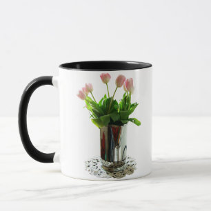 Mug Pitcher de tulipes roses