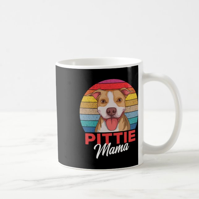 Mug Pittie Mama Pitbull Chien Maman (Droite)