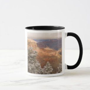 Mug Pittoresque paysage hivernal enneigé le long du s