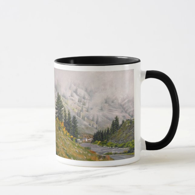 Mug Pittoresque Taylor River Colorado Peinture (Droite)