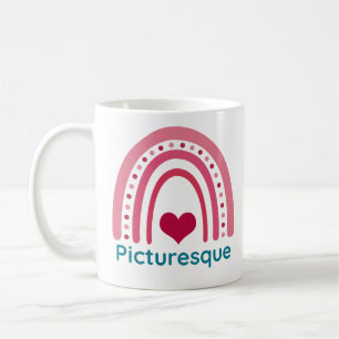 Mug Pittoresque Viva Magenta Boho Arc-en-ciel