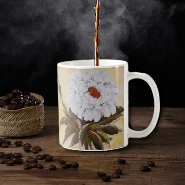 Mug Pivoine blanche (Créateur téléchargé)