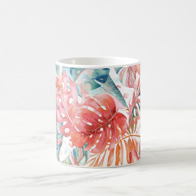 Mug Pix-Dezines Foliage de rouille Turquoise de la jun (Centre)