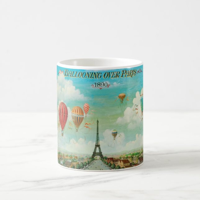 Mug PixDezines ballons vintage/eiffel/paris (Centre)