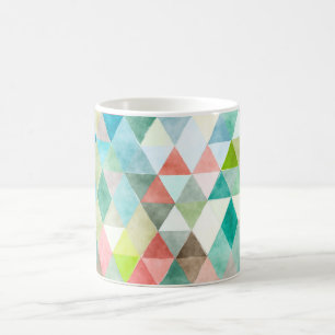 Mug PixDezines Boho Triangles géométriques/réglables