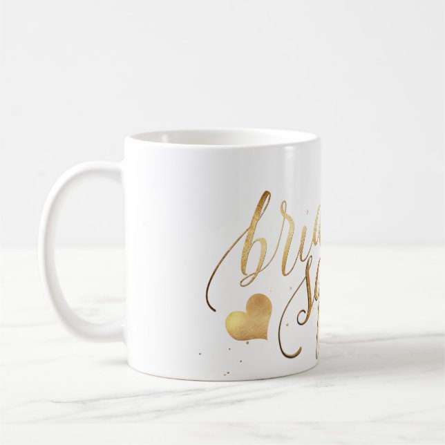 Mug PixDezines Bride Squad/Faux Gold Script (Gauche)