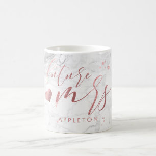 Mug PixDezines Future Mme/Faux Rose Gold/Modern Script