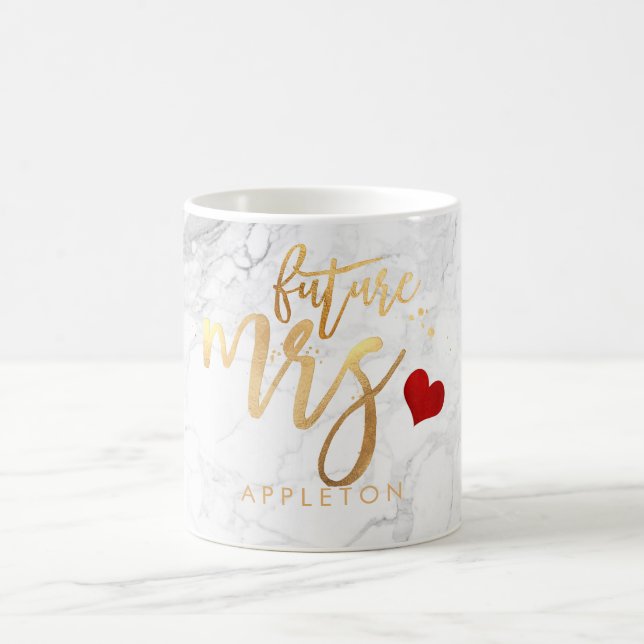 Mug PixDezines Future Mme Modern/Faux Gold Script (Centre)