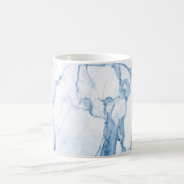 Mug PixDezines MARBRE BLEU et BLANC (Centre)