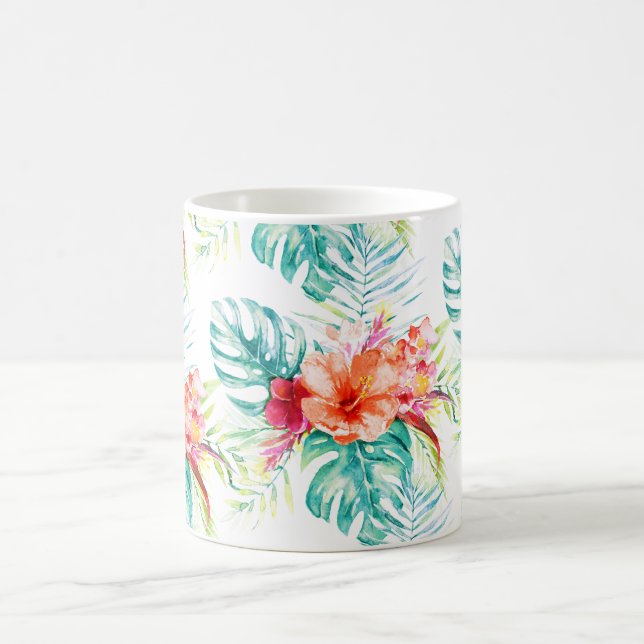 Mug PixDezines Paradis Tropical Floral Feuillage (Centre)