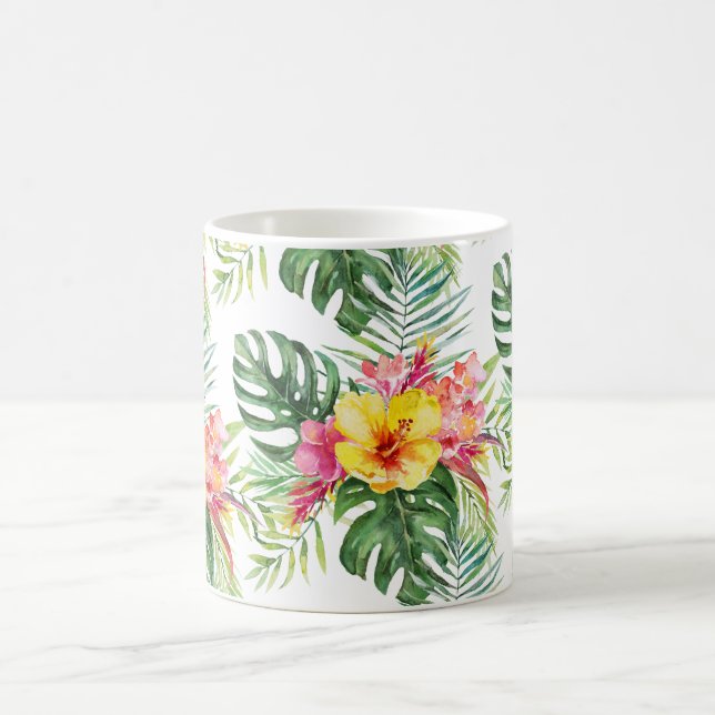 Mug PixDezines Paradis Tropical Floral Foliage (Centre)