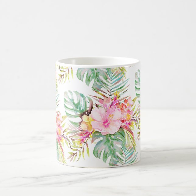 Mug PixDezines Paradis Tropical Floral Foliage (Centre)