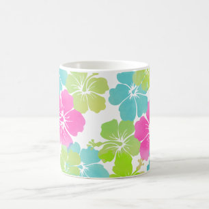 Mug PixDezines rétro hibiscus