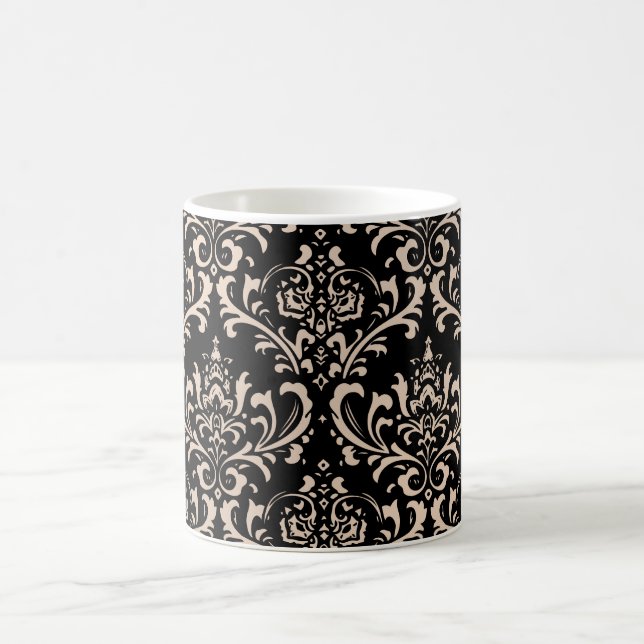 Mug PixDezines Rossi Damask, DO-IT-YOURSELF couleur ar (Centre)