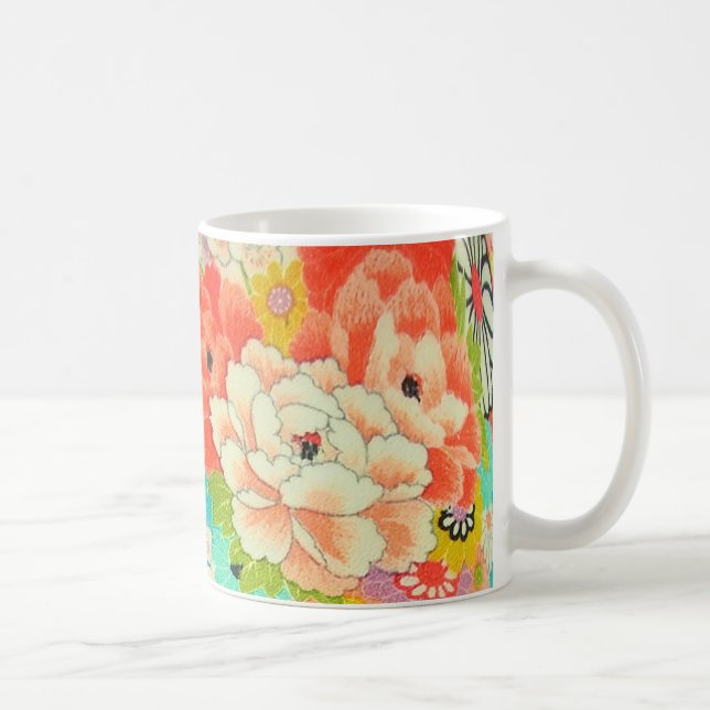 Mug PixDezines Vintage Shirimen Kimono (Droite)