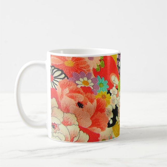 Mug PixDezines Vintage Shirimen Kimono (Gauche)