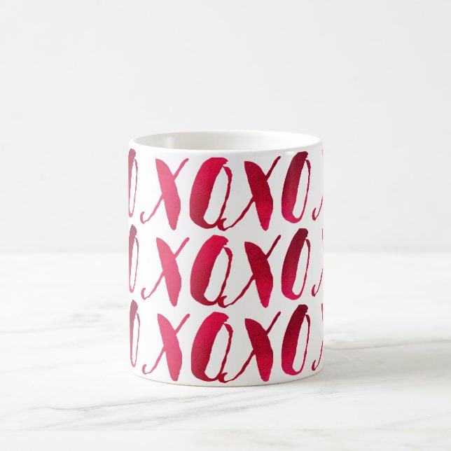 Mug PixDezines xoxo/Red Raspberry/do-it-yourself arriè (Centre)