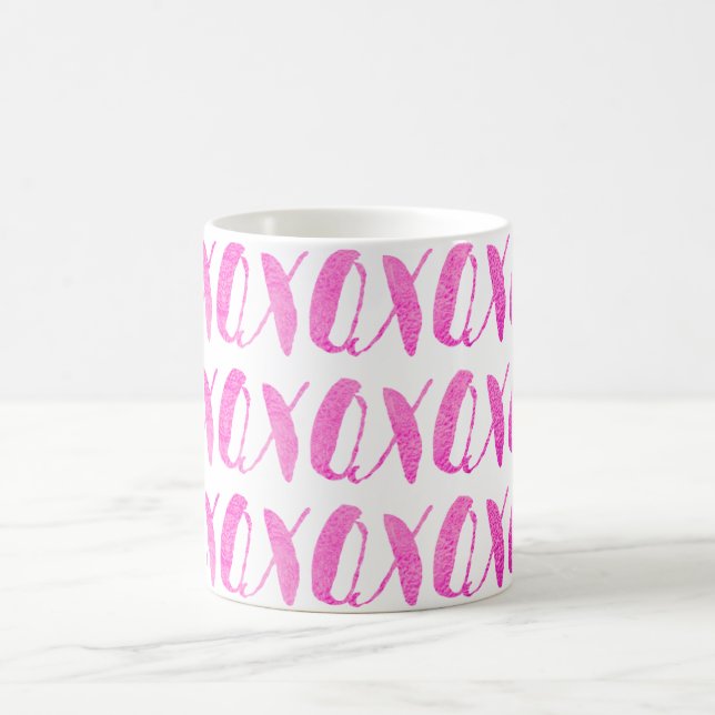 Mug PixDezines xoxo/Rose/Fond DIY (Centre)