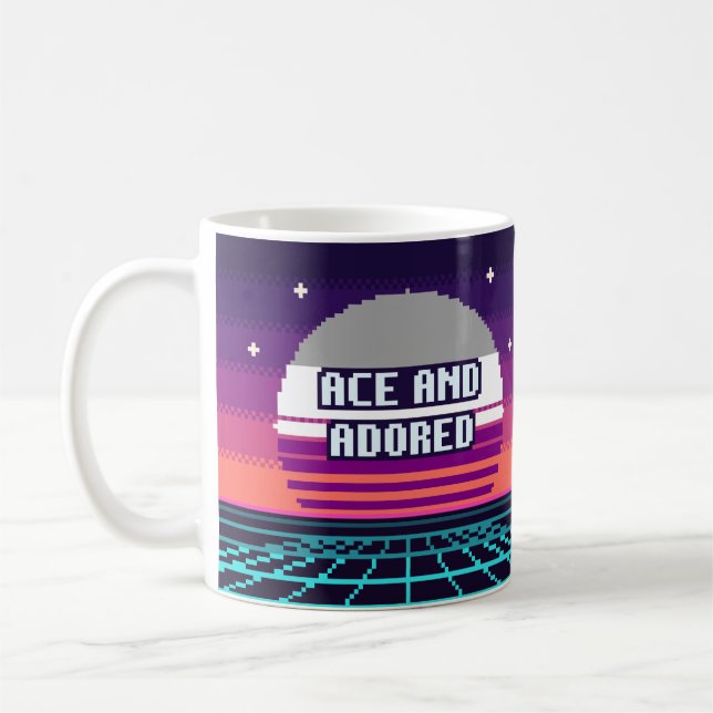 Mug Pixel Ace et adoré Fierté (Gauche)