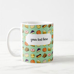 Mug Pixel Art Delicious Cakes Pattiserie Motif