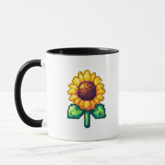 Mug Pixel Art Sunflower